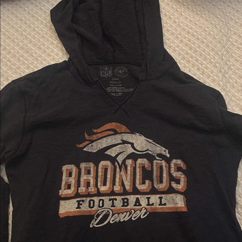 Denver Broncos Hooded Long Sleeve T Shirt